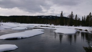 Ämån med Tjåberget i bakgrunden